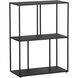 Eiffel Black Low Bookcase, Small